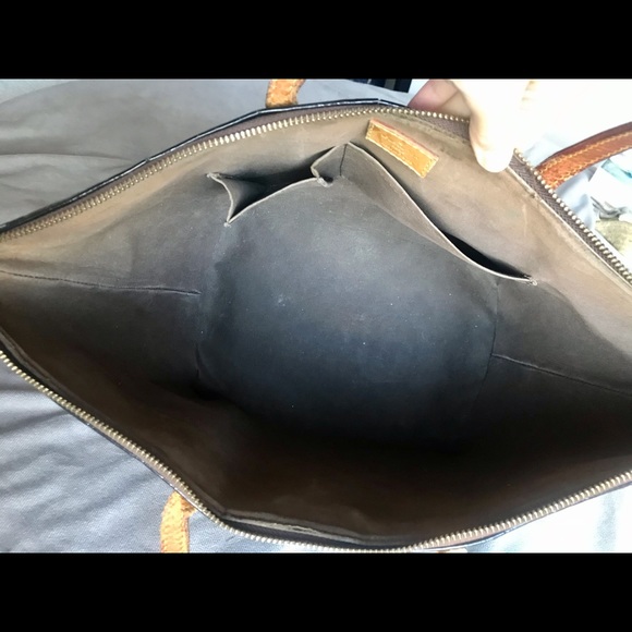 LV Dark Brown Patent Leather Tote - Picture 6 of 7